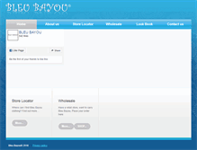 Tablet Screenshot of bleubayou.com